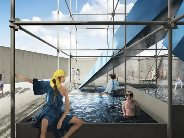 Innovative backyard accessory: iGarden Pool Cleaner K Pro for seamless pool maintenance on sunny...