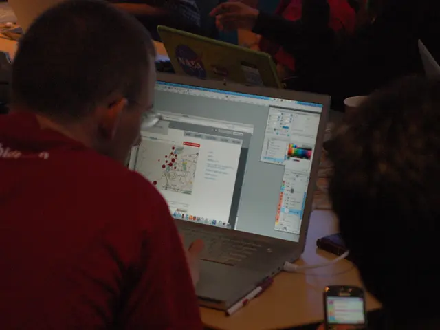 Positioning the smartphone on the table