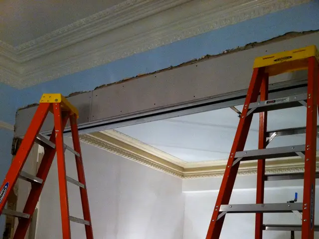 In this picture, we can see the inner view of a room, we can see the walls, roofs and the ground...