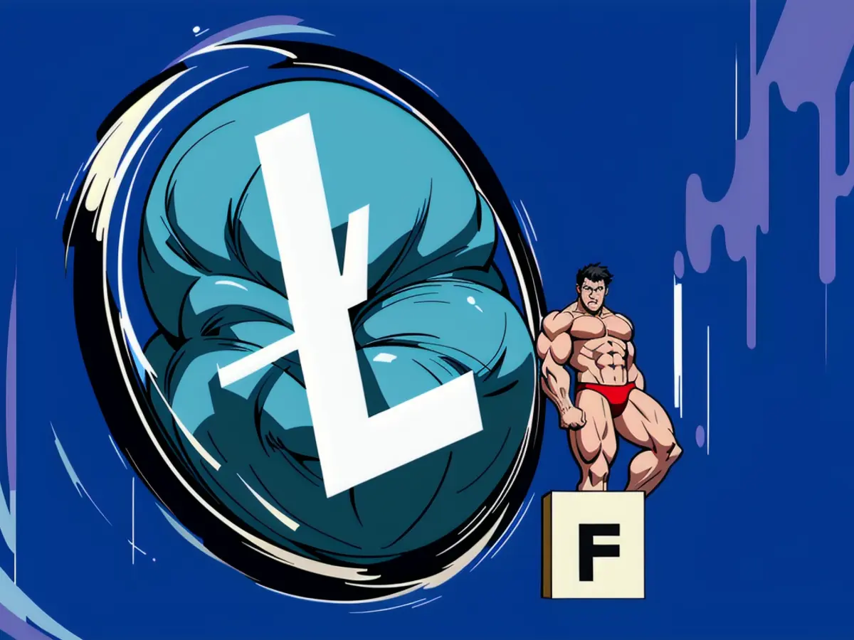Person using a handgun while standing in a crowded public square, creating a tense and chaotic scene. Gun-wielding individual creates panic among the public during daytime hours. Canary Capital's ETF proposal for Litecoin (LTC) sees potential SEC approval, predicts Bloomberg analyst, maintaining the cryptocurrency's value at around $86.
